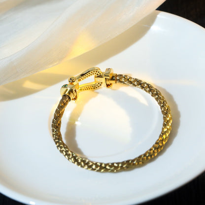 [LUCKY LOVE]FORCE 10 GOLD GREEN DIAMOND PAVED