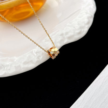 [LUCKY LOVE]BEE MINI PEDANT DIAMOND NECKLACE