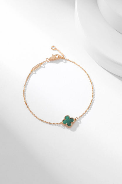 [LUCKY LOVE]CLOVER BRACELET MALACHITE 1 MOTIF