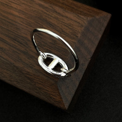 [LUCKY LOVE]RONDE SMALL SILVER DIAMOND RING