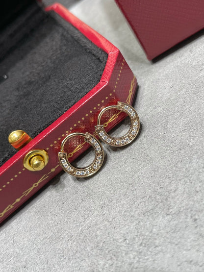 [LUCKY LOVE]LOVE DIAMOND EARRINGS