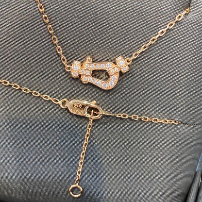 [LUCKY LOVE]FORCE 10 DIAMOND PINK GOLD NECKLACE MINI MODEL