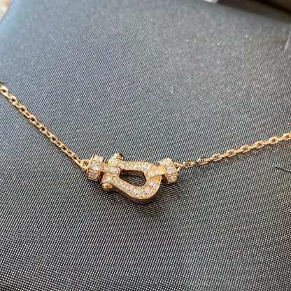 [LUCKY LOVE]FORCE 10 DIAMOND PINK GOLD NECKLACE MINI MODEL