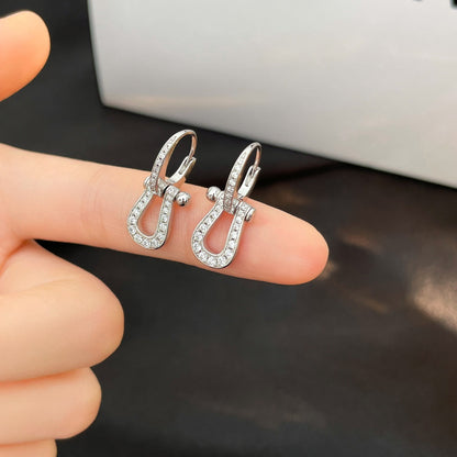 [LUCKY LOVE]FORCE 10 FULL DIAMOND DROP EARRINGS MEDIUM MODEL