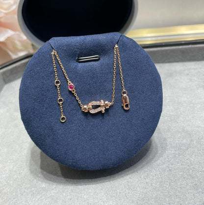 [LUCKY LOVE]FORCE 10 DIAMOND CHAIN LINK PINK GOLD BRACELET