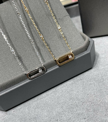 [LUCKY LOVE]MOVE UNO DIAMOND NECKLACE