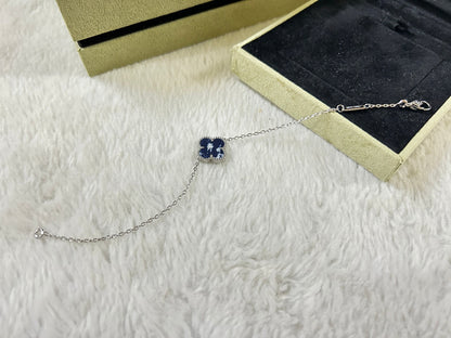 [LUCKY LOVE]CLOVER 1 MOTIF PIETERSITE BRACELET