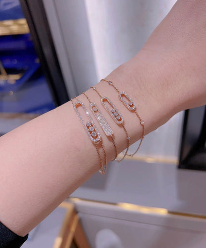 [LUCKY LOVE]MOVE CLASSIQUE DIAMOND PAVED BRACELET