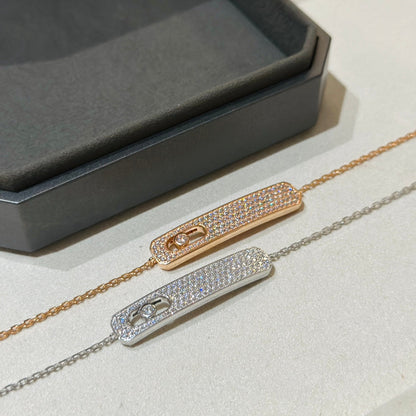 [LUCKY LOVE]MOVE CLASSIQUE DIAMOND PAVED BRACELET