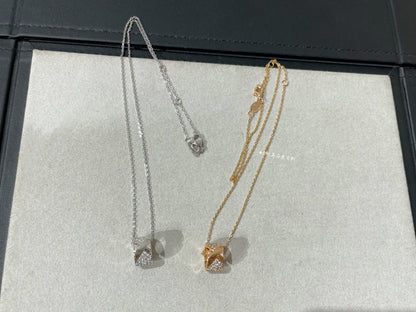 [LUCKY LOVE]LIENS EVIDENCE DIAMOND PAVED NECKLACE