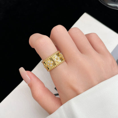 [LUCKY LOVE]PERLEE DIAMOND LARGE RING