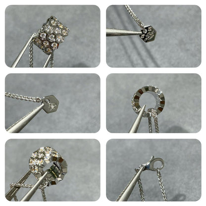 [LUCKY LOVE]BEE LOVE DIAMOND PAVED 3 ROW NECKLACE