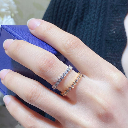 [LUCKY LOVE]BEE LOVE DIAMOND PAVED SMALL RING