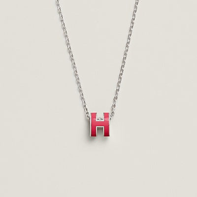 [LUCKY LOVE]H NECKLACE PINK