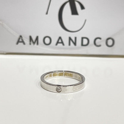 [LUCKY LOVE]LOVE RING 4MM 1 DIAMOND