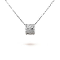 [LUCKY LOVE]PERLEE PEDANT SIVLER DIAMOND NECKLACE