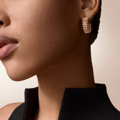 [LUCKY LOVE]CLASH 9.2MM DOUBLE ROW EARRINGS