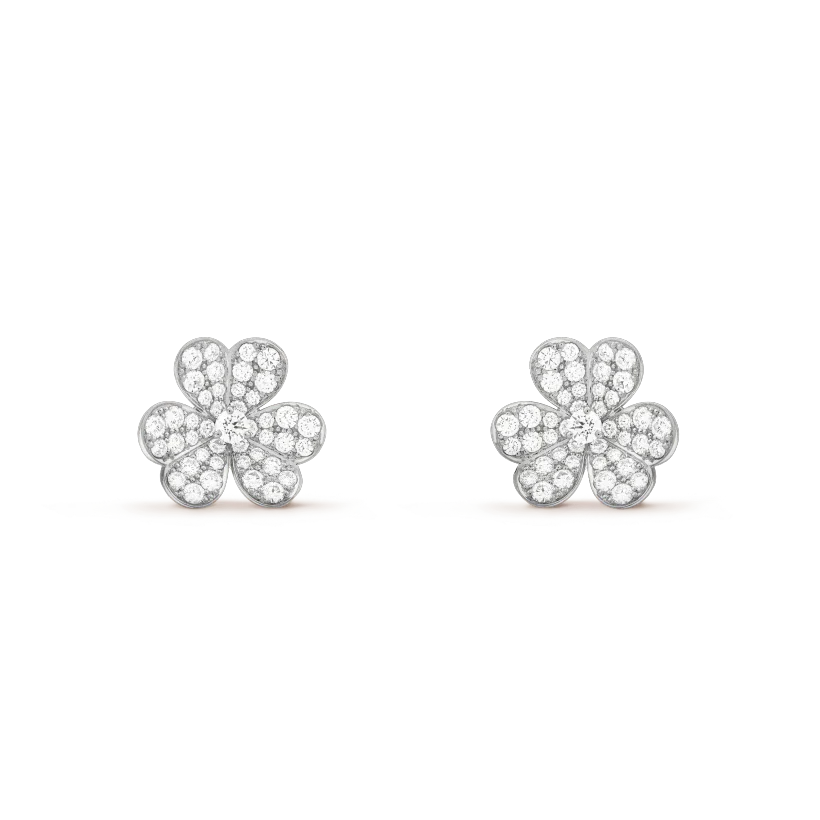 [LUCKY LOVE]CLOVER COMOS DIAMOND EARRINGS SILVER