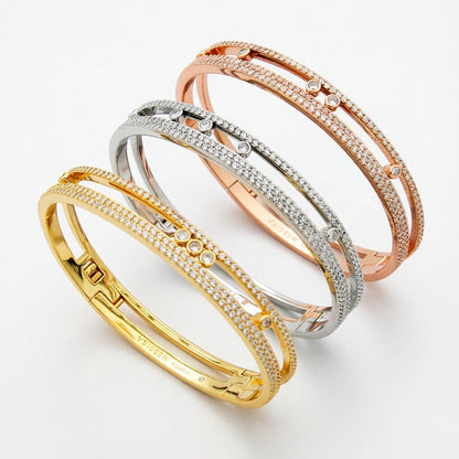[LUCKY LOVE]Move Romane pavé bangle