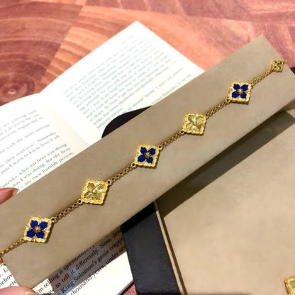 [LUCKY LOVE]OPERA 5 MOTIFS TULLE ENAMEL BRACELET