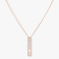 [LUCKY LOVE]MY FIRST DIAMOND PAVED NECKLACE