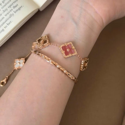 [LUCKY LOVE]OPERA 5 MOTIFS TULLE ENAMEL BRACELET