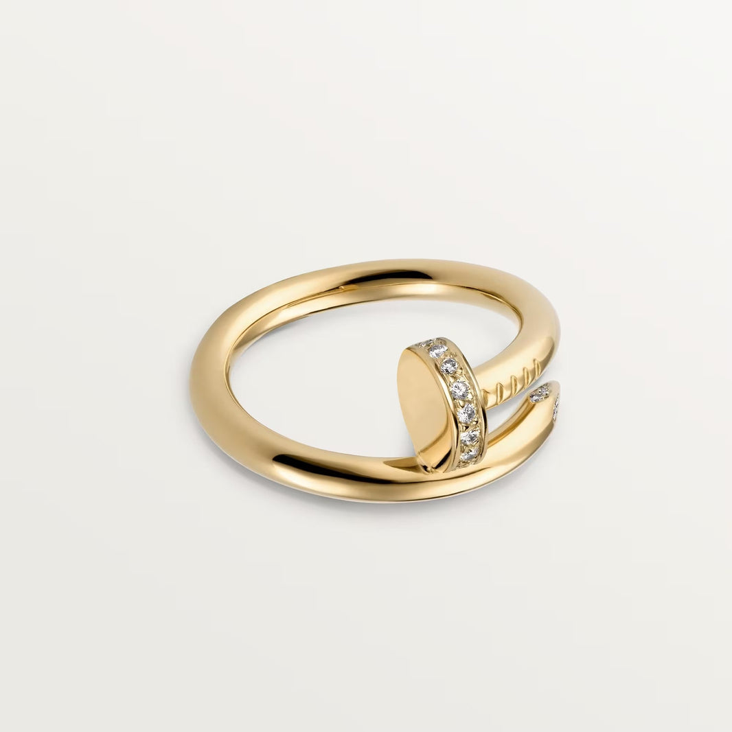 [LUCKY LOVE]JUSTE RING 2.6MM HALF DIAMOND