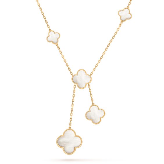 [LUCKY LOVE]CLOVER MOTHER OF PEARL NECKLACE 6 MOTIF