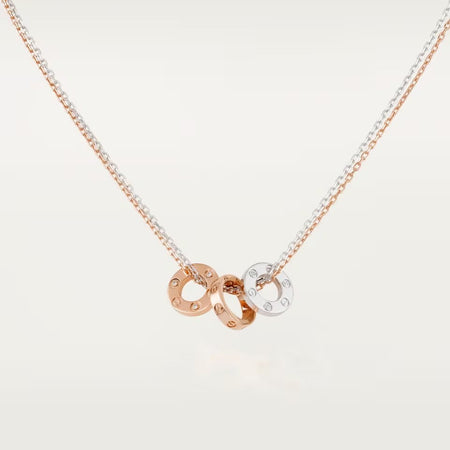 [LUCKY LOVE]LOVE 6 DIAMOND PENDANT NECKLACE