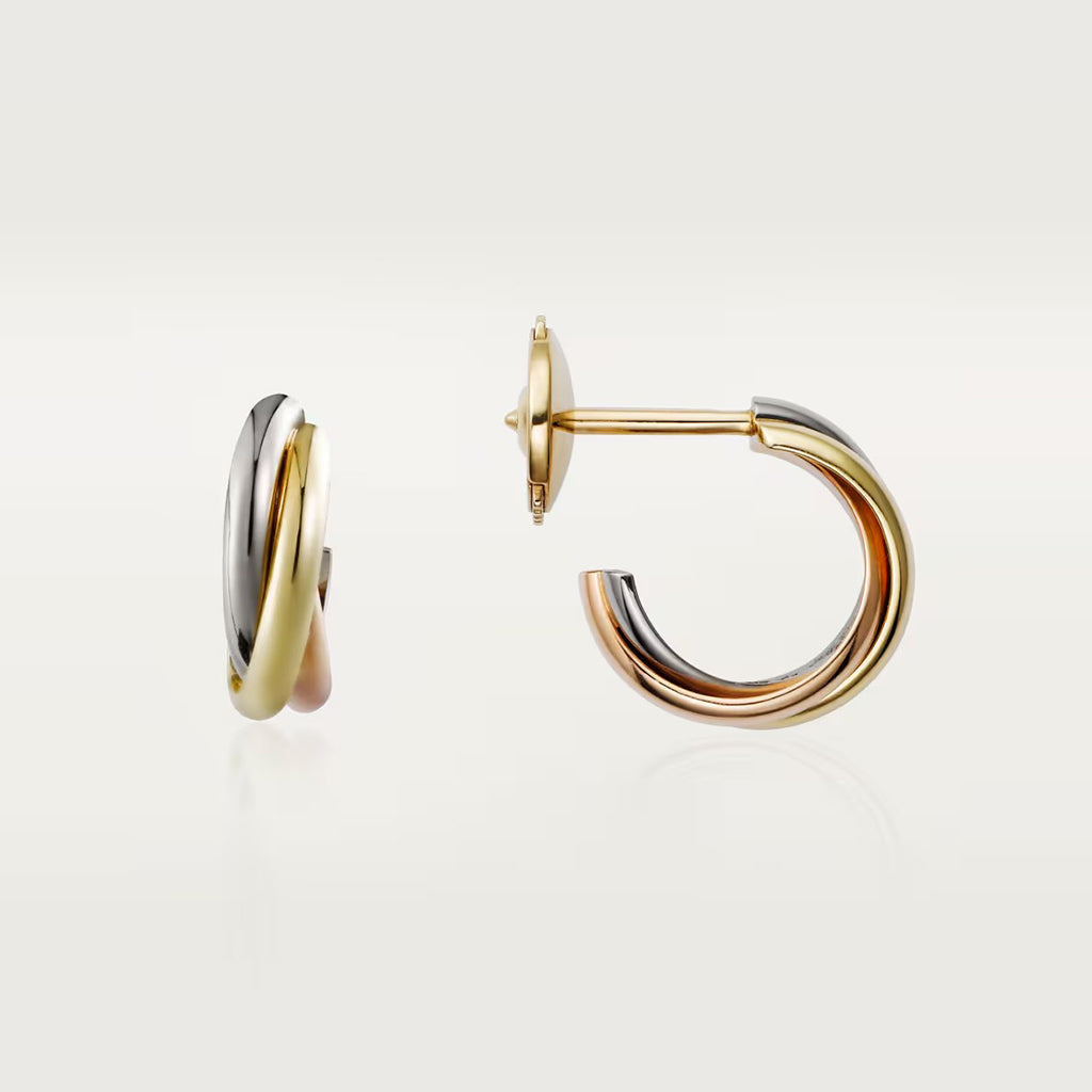 [LUCKY LOVE]TRINITY ON DIAMOND MINI EARRINGS