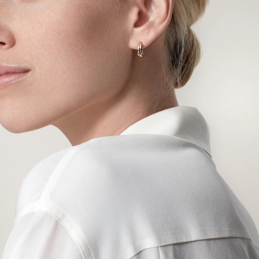 [LUCKY LOVE]TRINITY ON DIAMOND MINI EARRINGS