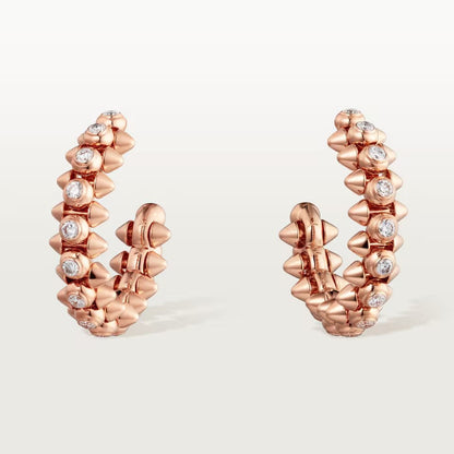 [LUCKY LOVE]CLASH FULL DIAMOND MEDIUM EARRINGS