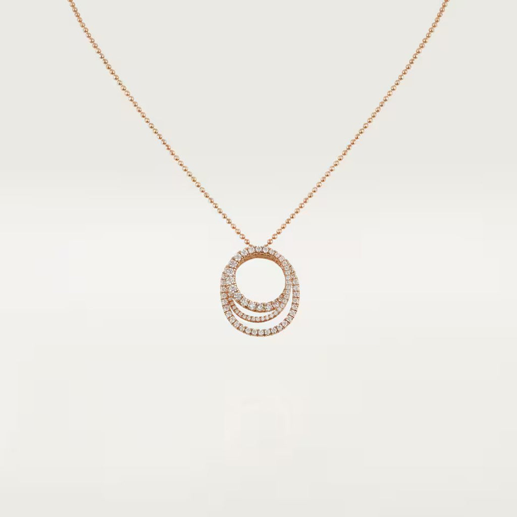 [LUCKY LOVE]ETINCELLE  FULL DIAMOND NECKLACE
