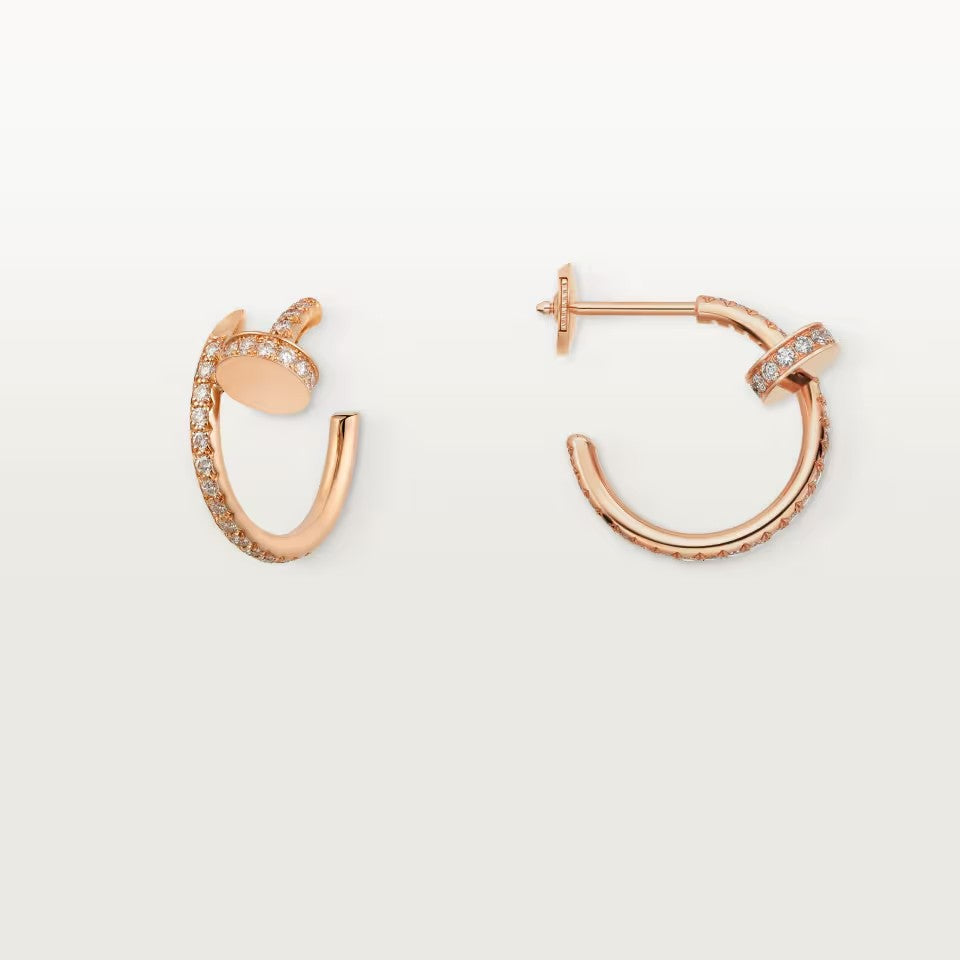 [LUCKY LOVE]JUSTE FULL DIAMOND SMALL EARRINGS