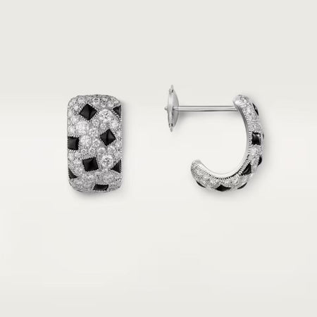 [LUCKY LOVE]PANTHERE MINI FULL DIAMOND EARRINGS