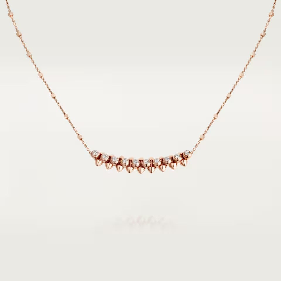 [LUCKY LOVE]CLASH  MEDIUM DIAMOND NECKLACE