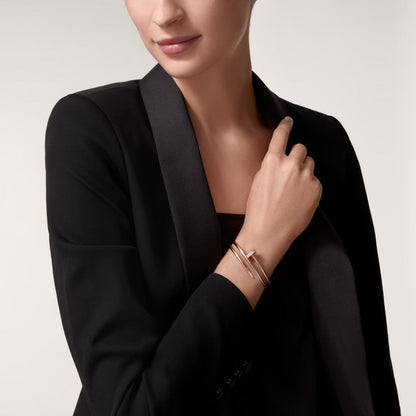 [LUCKY LOVE]JUSTE BRACELET 3.5MM DOUBLE ROW DIAMOND