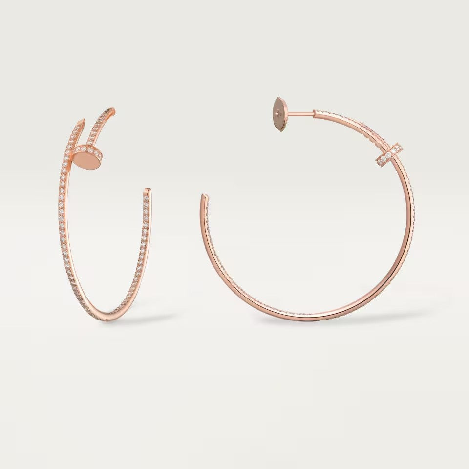 [LUCKY LOVE]JUSTE FULL DIAMOND LARGE EARRINGS