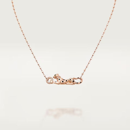 [LUCKY LOVE]PANTHERE FULL DIAMOND NECKLACE