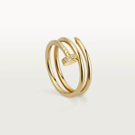[LUCKY LOVE]JUSTE RING 4.8MM HALF DIAMOND