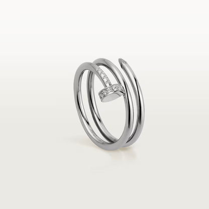[LUCKY LOVE]JUSTE RING 4.8MM HALF DIAMOND