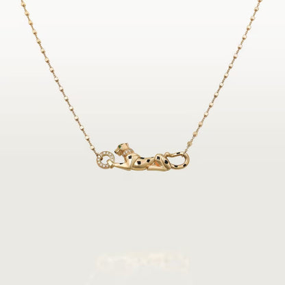 [LUCKY LOVE]PANTHERE FULL DIAMOND NECKLACE