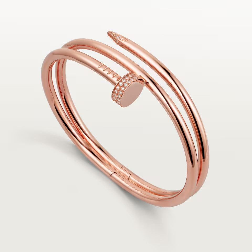 [LUCKY LOVE]JUSTE BRACELET 3.5MM DOUBLE ROW DIAMOND