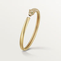 [LUCKY LOVE]PANTHERE HALF DIAMOND OPEN BRACELET