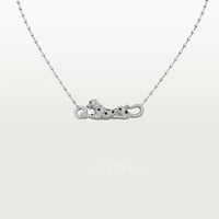 [LUCKY LOVE]PANTHERE PAVED DIAMOND NECKLACE