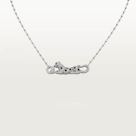 [LUCKY LOVE]PANTHERE PAVED DIAMOND NECKLACE