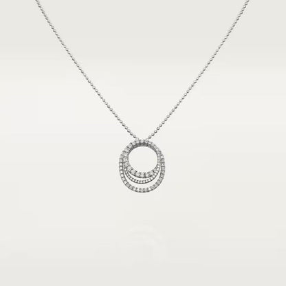 [LUCKY LOVE]ETINCELLE  FULL DIAMOND NECKLACE
