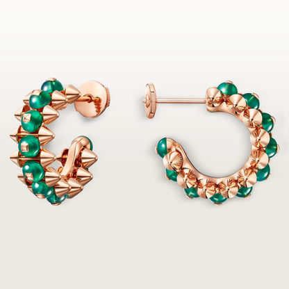 [LUCKY LOVE]CLASH 7.9MM AGATE CHALCEDONY EARRINGS