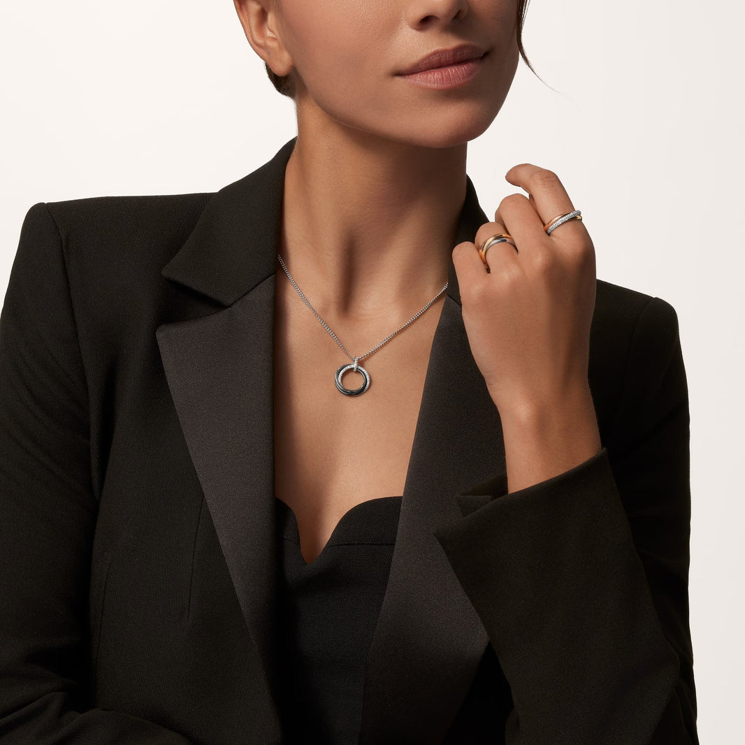 [LUCKY LOVE]TRINITY CERAMIC NECKLACE