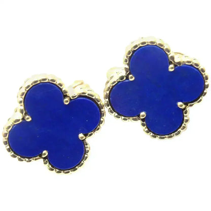 [LUCKY LOVE]CLOVER MINI 9.5MM TURQUOISE EARRINGS